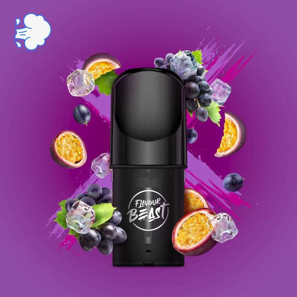 Flavourbeast Groovy Grape Passionfruit | Pods Pack - SkipTheVapes
