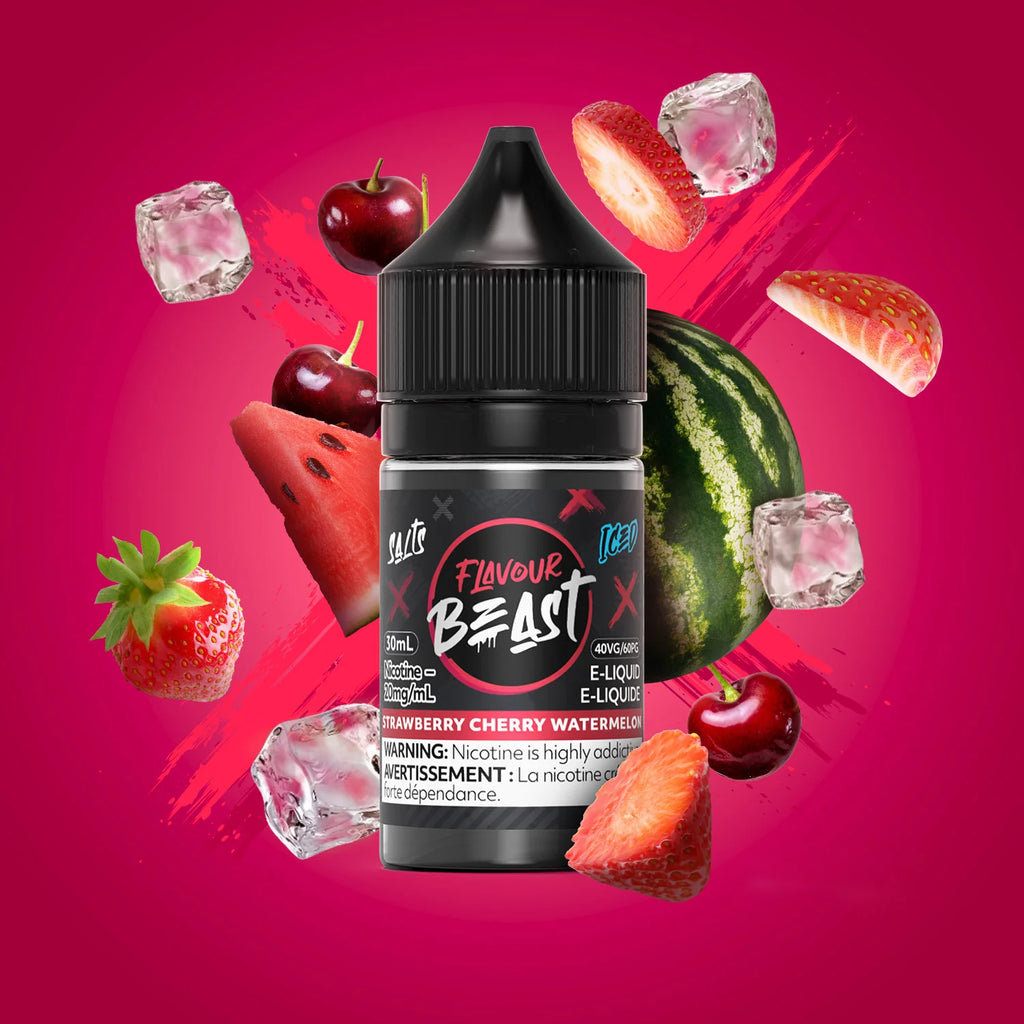 Flavourbeast Strawberry Cherry Watermelon Iced | Salt