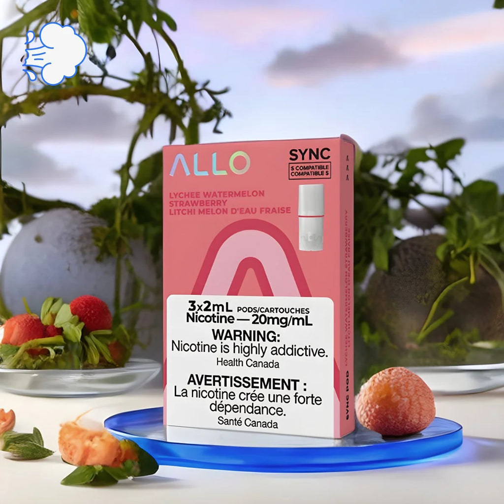 Allo Sync Lychee Watermelon Strawberry | Pod Pack - SkipTheVapes