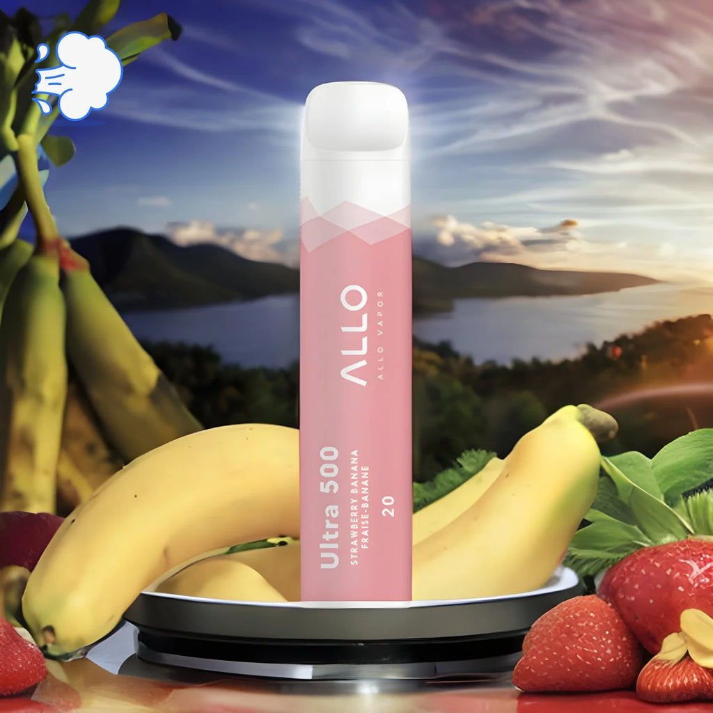 Allo Ultra 500 Strawberry Banana | Disposable - SkipTheVapes