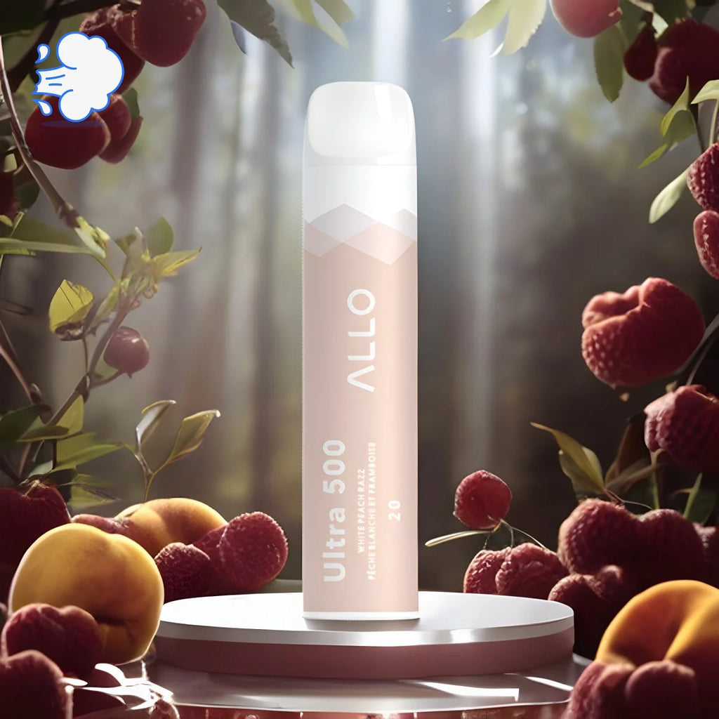 Allo Ultra 500 White Peach Razz | Disposable - SkipTheVapes