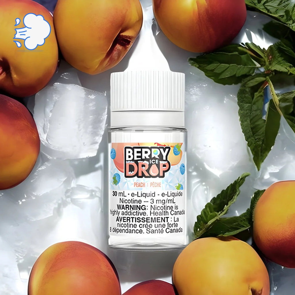 Berry Drop Ice Peach | Freebase - SkipTheVapes