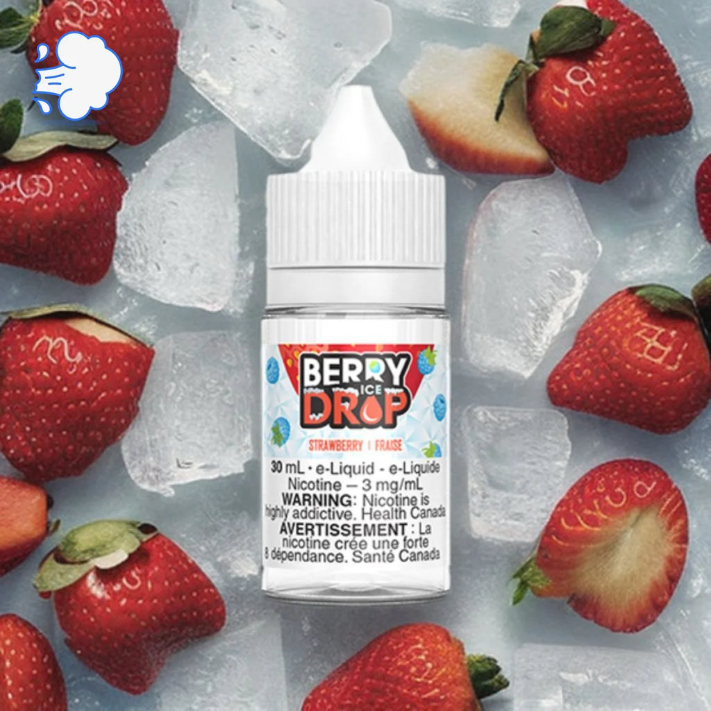 Berry Drop Ice Strawberry | Freebase - SkipTheVapes