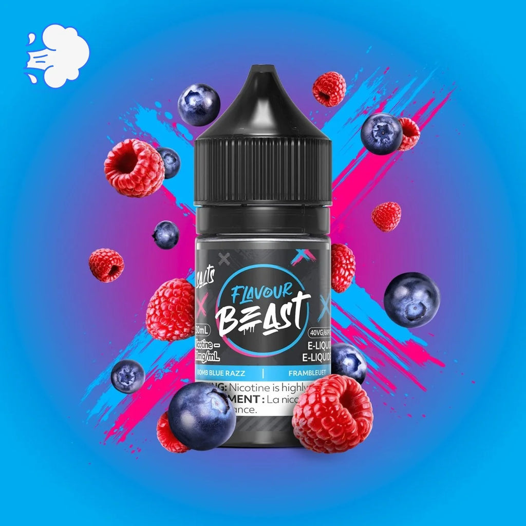 FlavourBeast Bomb Blue Razz | Salt - SkipTheVapes