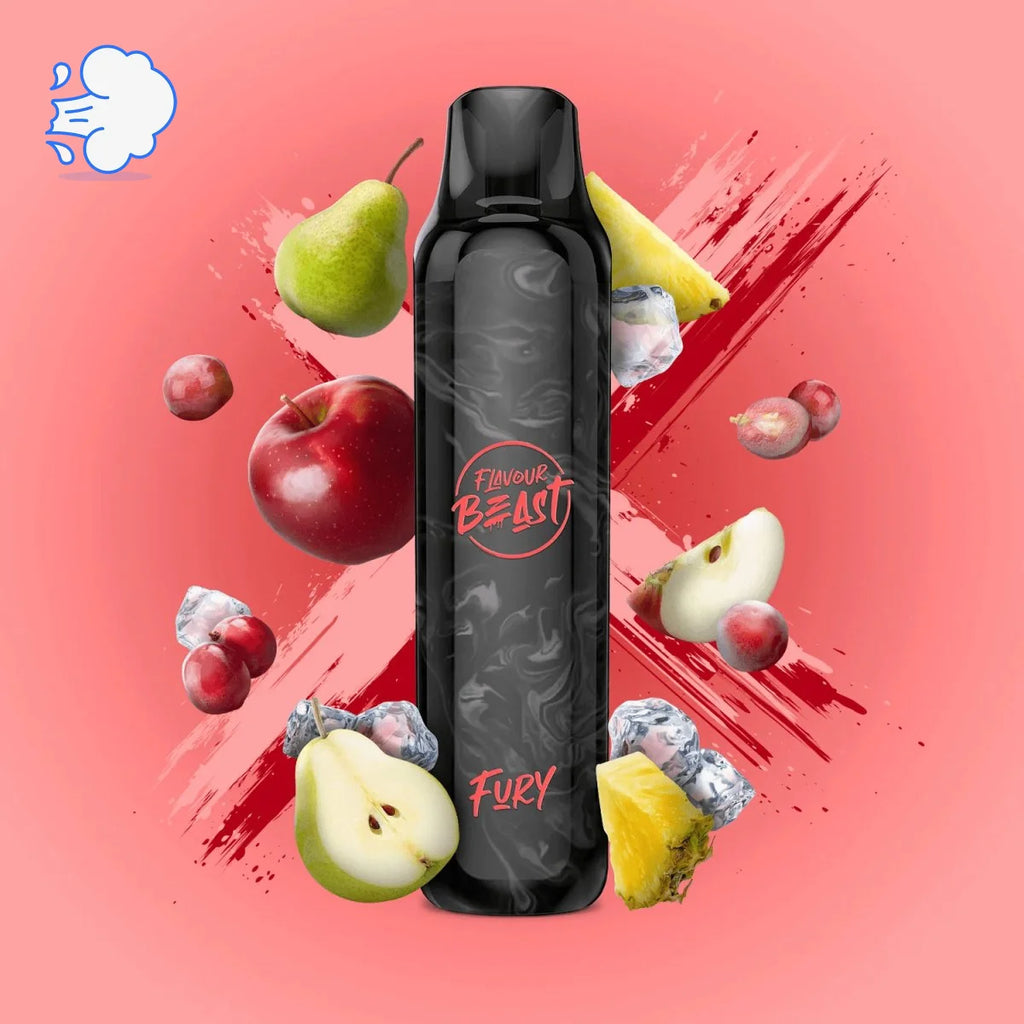 Flavourbeast Famous Fruit KO Ice Fury | Disposable - SkipTheVapes