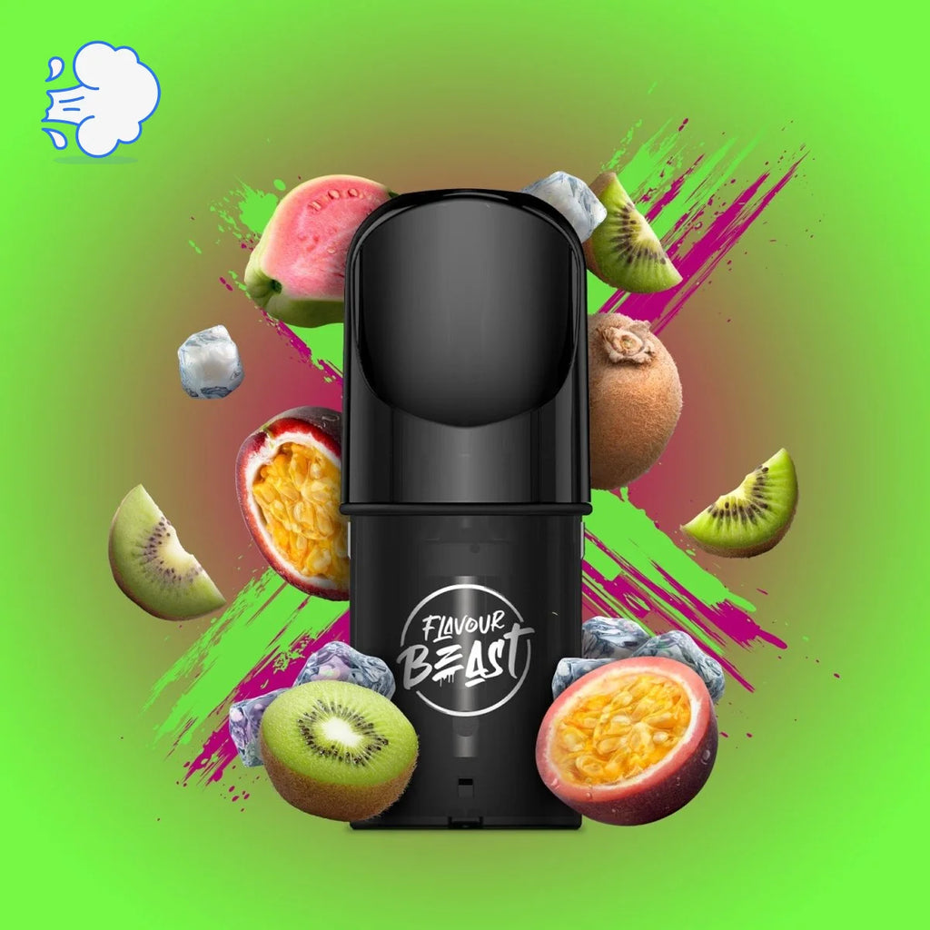 Flavourbeast Kewl Kiwi Passionfruit | Pods Pack - SkipTheVapes