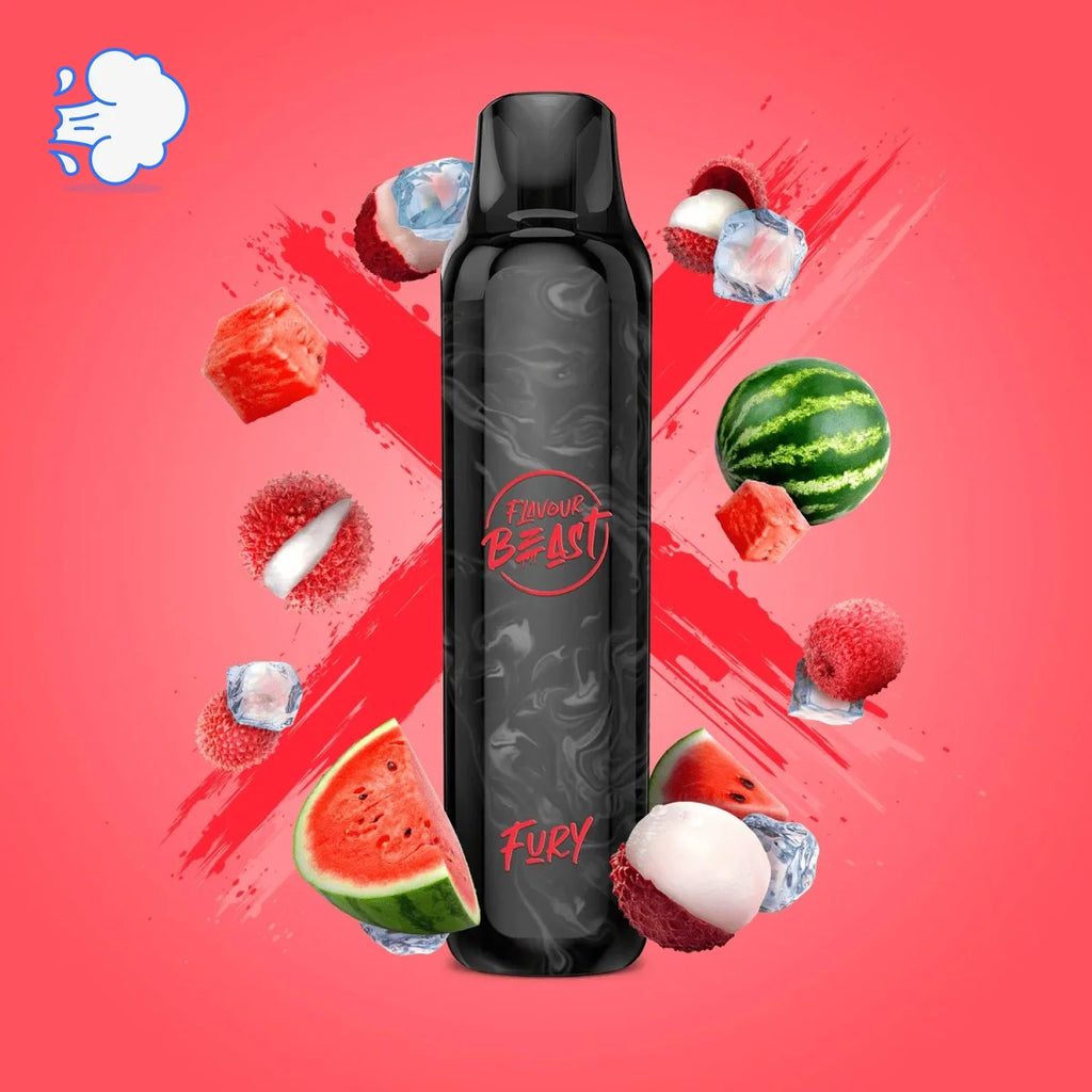 Flavourbeast Lit Lychee Watermelon Ice Fury | Disposable - SkipTheVapes