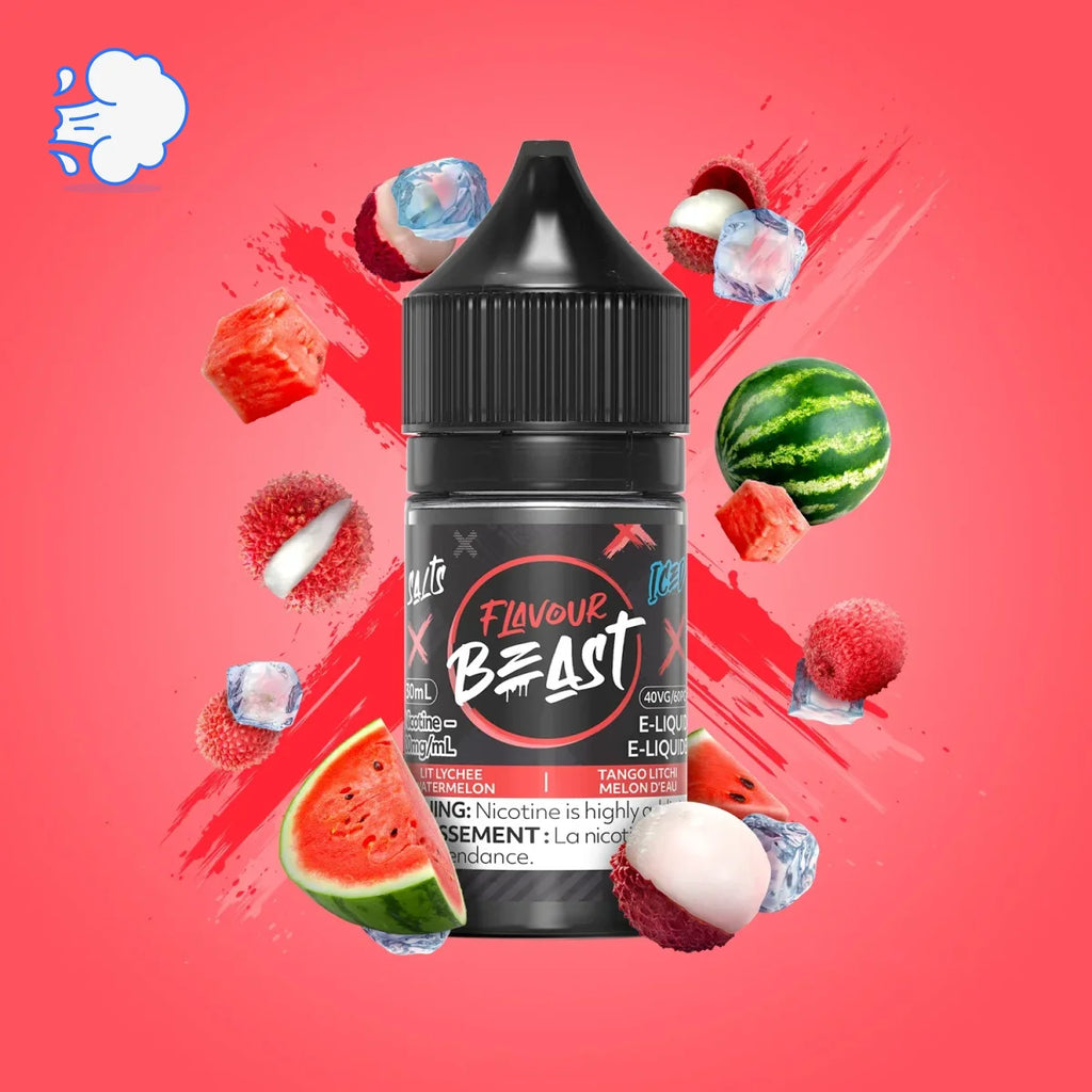 Flavourbeast Lit Lychee Watermelon Iced | Salt