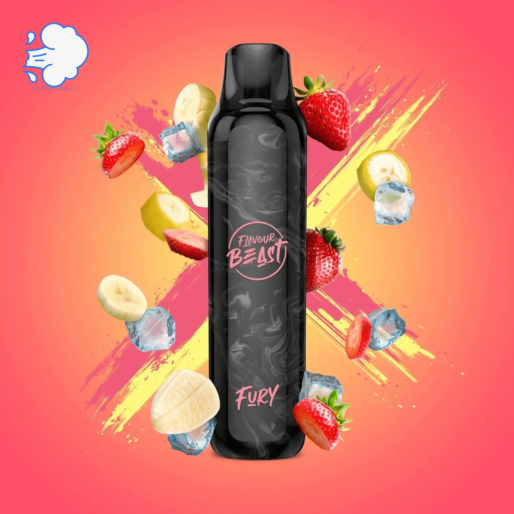 Flavourbeast Strawberry Banana Ice Fury | Disposable - SkipTheVapes