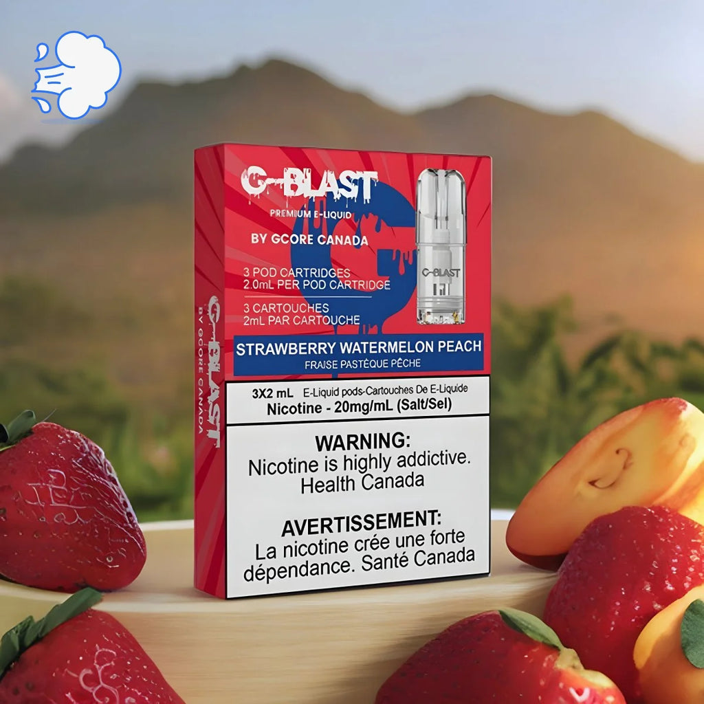 G-BLAST Strawberry Watermelon Peach GCORE | Pods Pack - SkipTheVapes