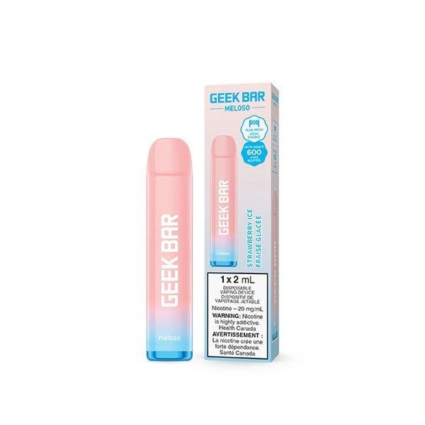 Geek Bar Strawberry Ice Meloso | Disposable - SkipTheVapes