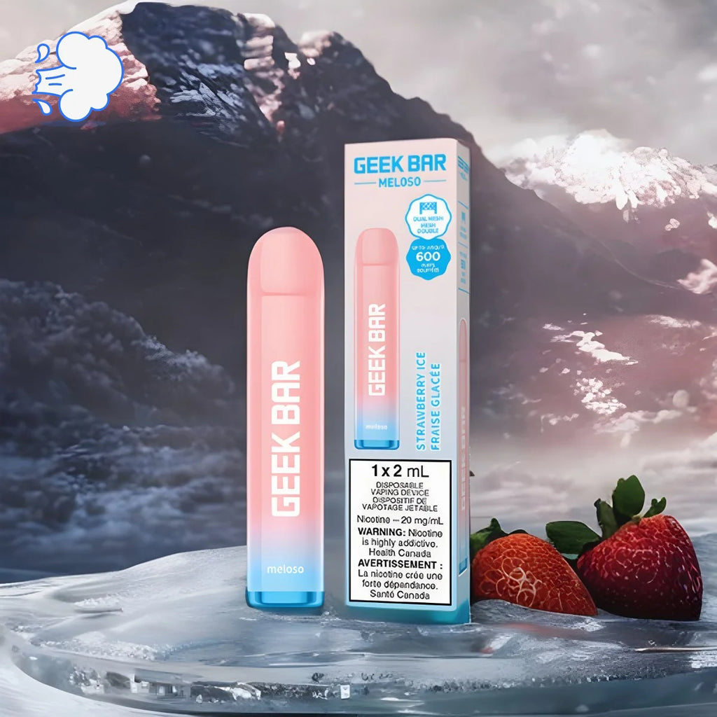 Geek Bar Strawberry Ice Meloso | Disposable - SkipTheVapes