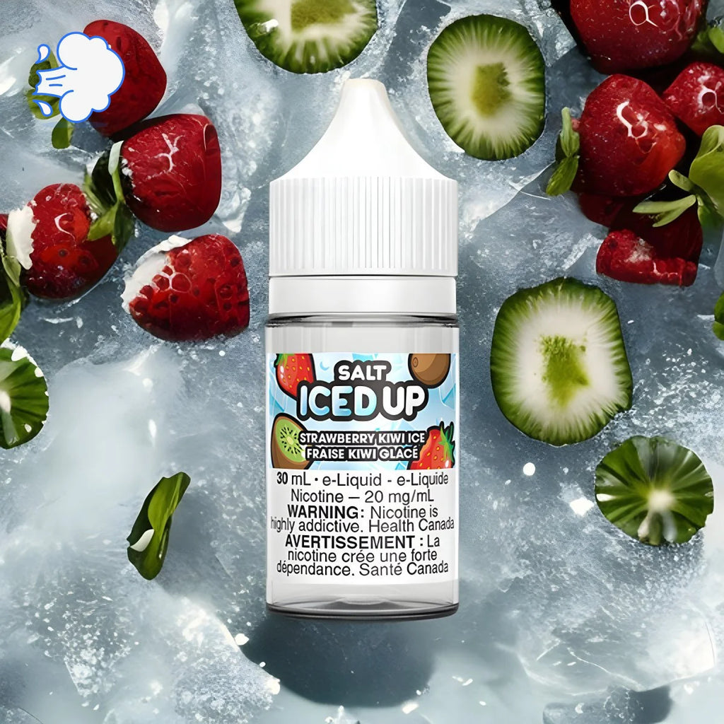 ICED UP Strawberry Kiwi Ice | Salt - SkipTheVapes