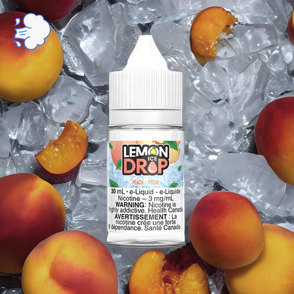 Lemon Drop Ice Peach | Freebase - SkipTheVapes