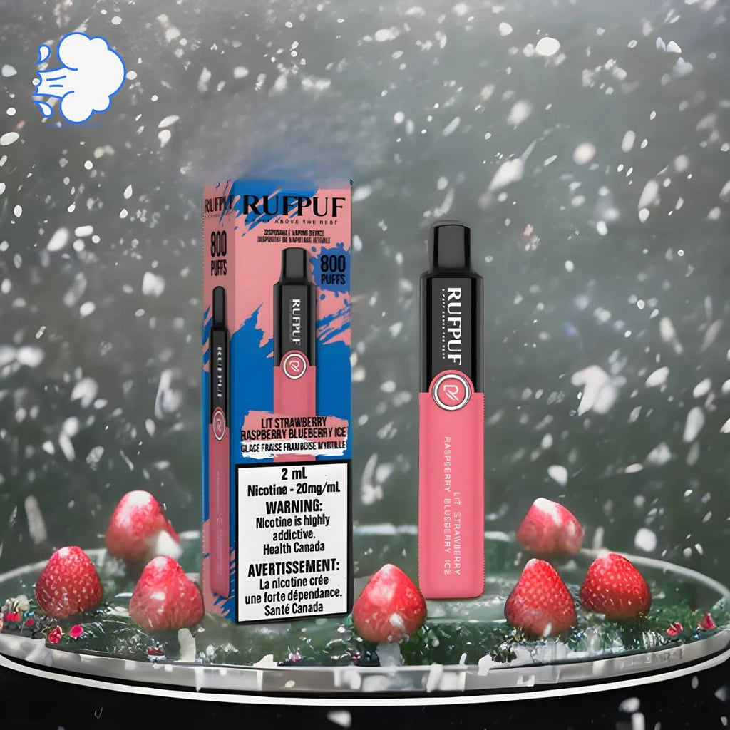 RUFPUF Lit Strawberry Raspberry Blueberry Ice | Disposable - SkipTheVapes