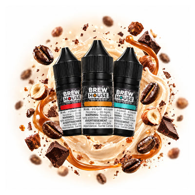 Brewhouse Salt E-Juice, mix any 3 flavours