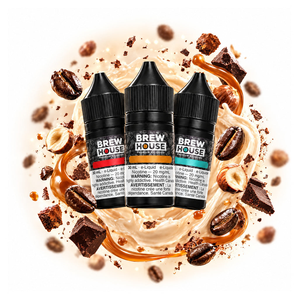 Brewhouse Salt E-Juice, mix any 3 flavours