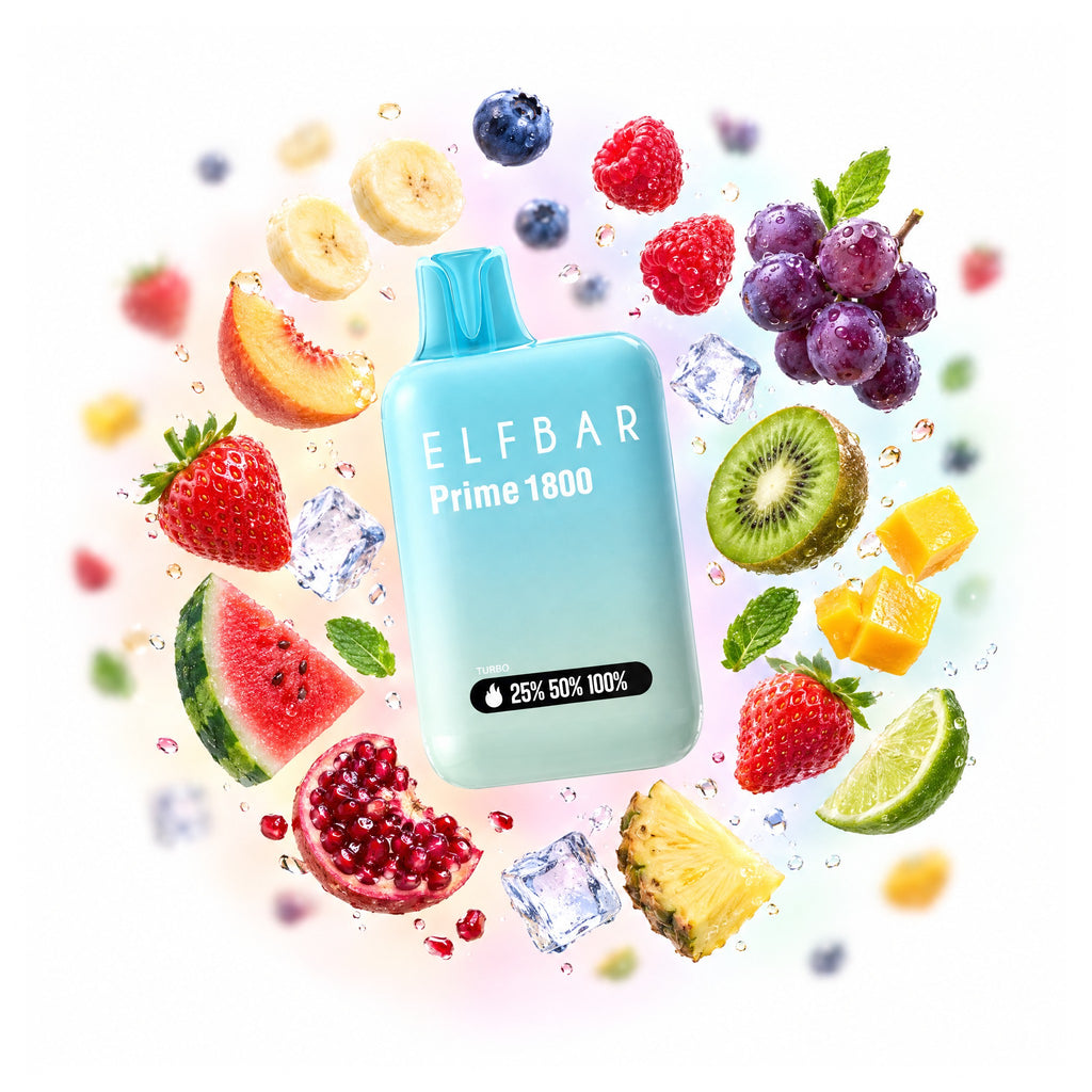 ELFBAR 1800 Prime, full flavour range